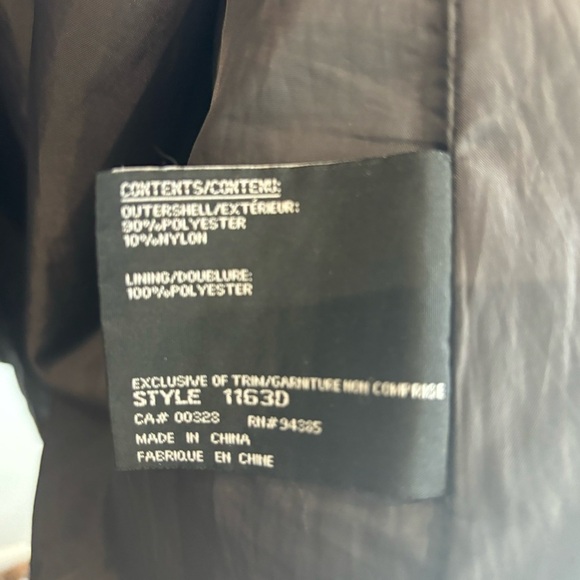 LONDON FOG Sz XL Jacket Coat Snap Zipper Closure Drawstrings Hooded Lined - Picture 11 of 13